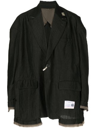 Maison Mihara Yasuhiro Deconstructed Pinstripe Blazer - Farfetch