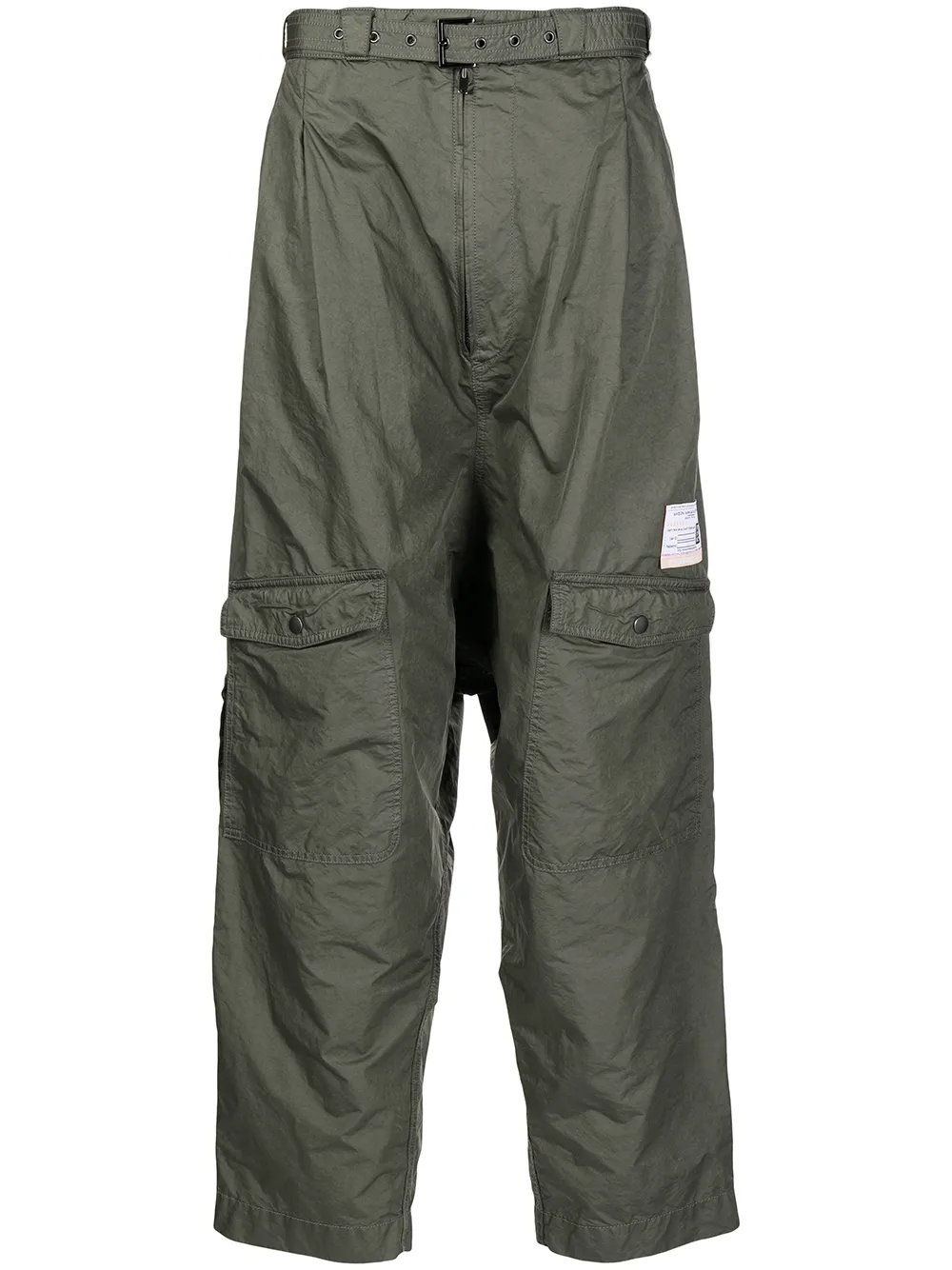 

Maison Mihara Yasuhiro belted-waist trousers - Green