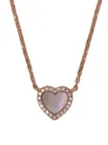 APM Monaco Nacre Heart pendant necklace - Pink