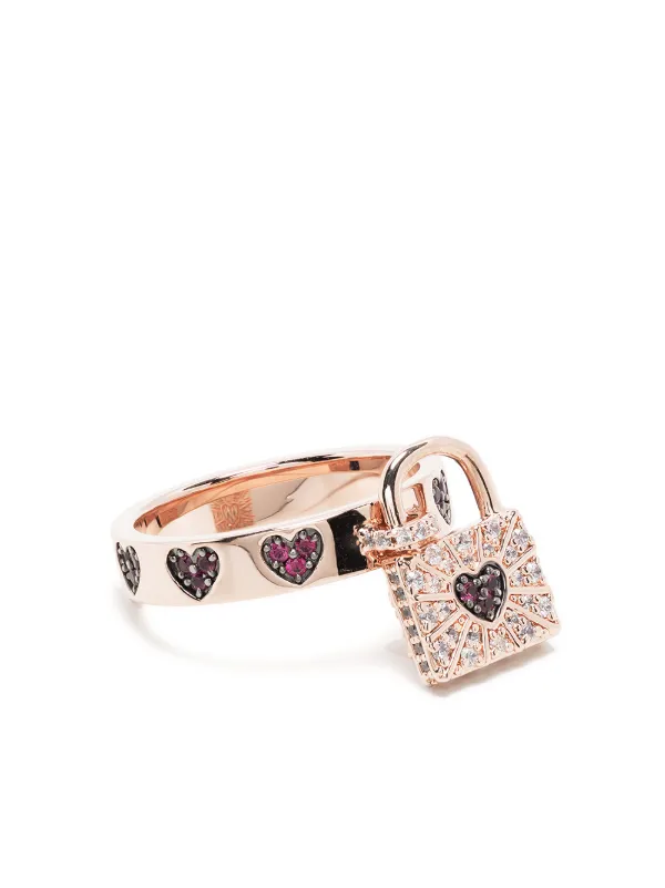 APM Monaco Love Lock Charm Ring - Farfetch