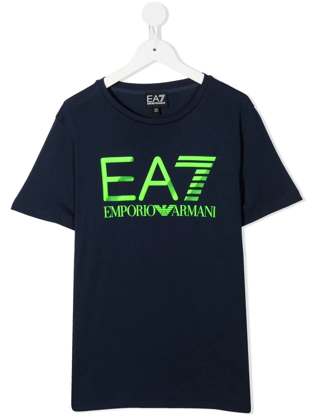 

Emporio Armani Kids playera manga corta con logo estampado - Azul