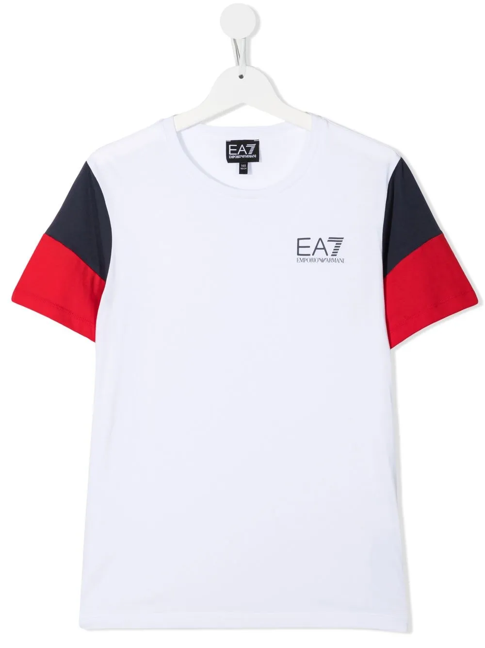 

Ea7 Emporio Armani playera con diseño color block - Blanco