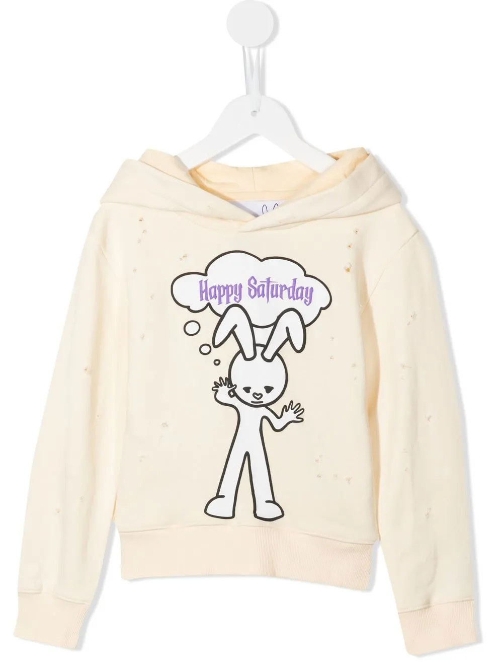 

Natasha Zinko Kids hoodie con estampado gráfico - Neutro