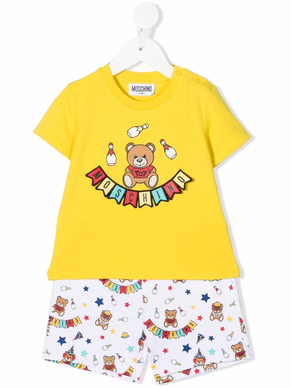 

Moschino Kids pijama de dos piezas - Amarillo