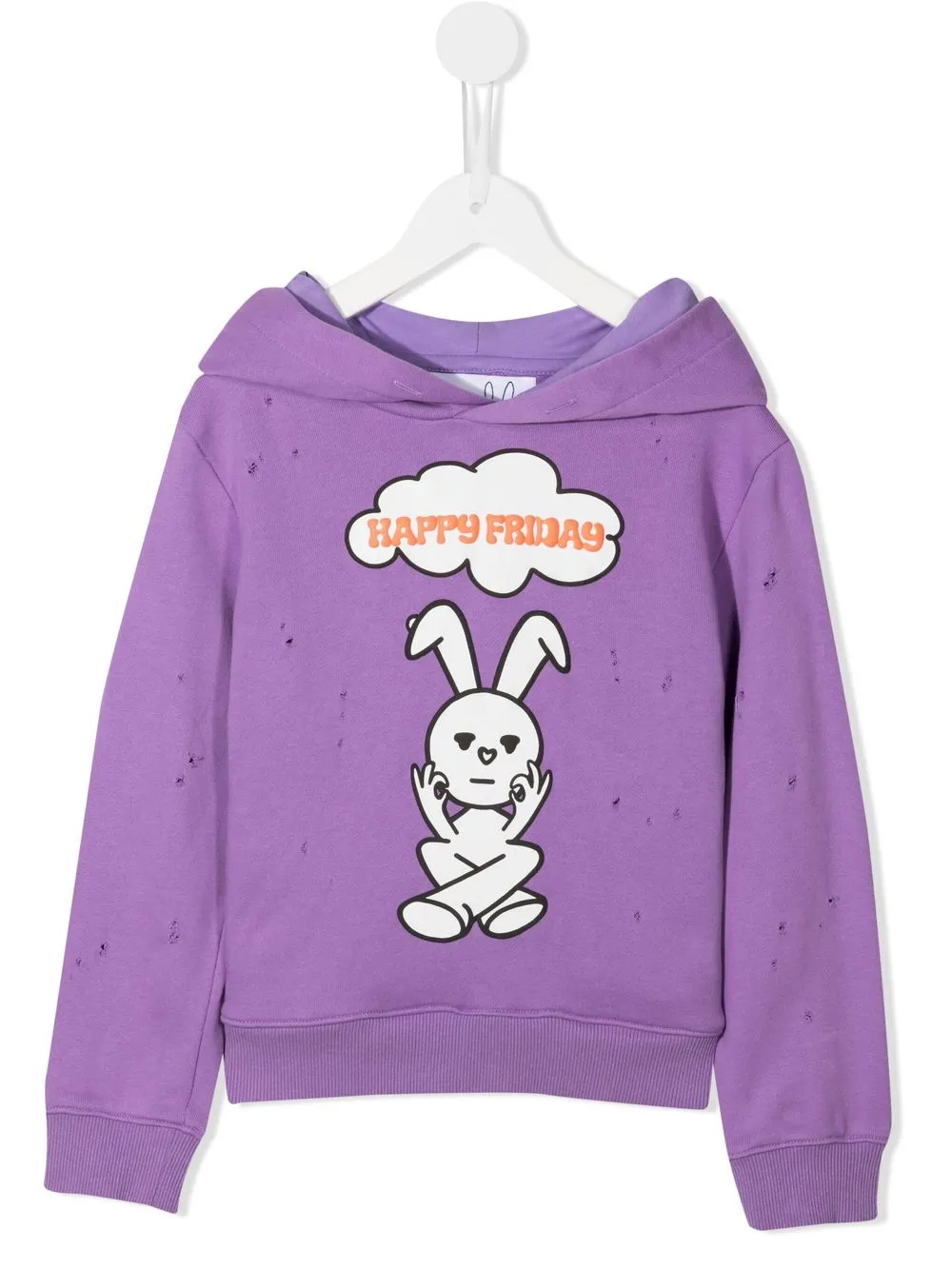 

Natasha Zinko Kids hoodie con estampado gráfico - Morado