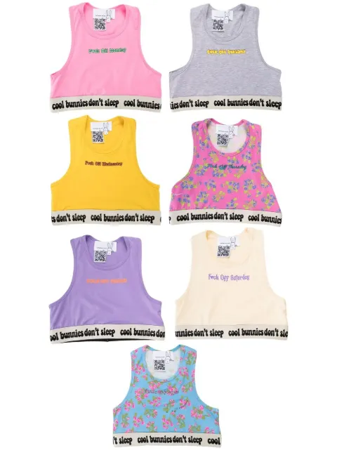 Natasha Zinko Happy cropped sports tops
