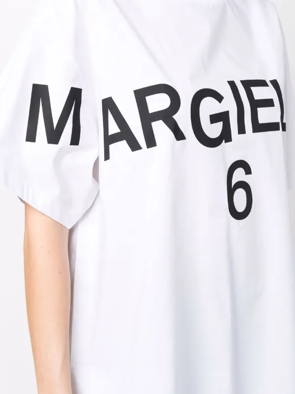 MM6 Maison Margiela logo-print short-sleeved T-shirt - Farfetch