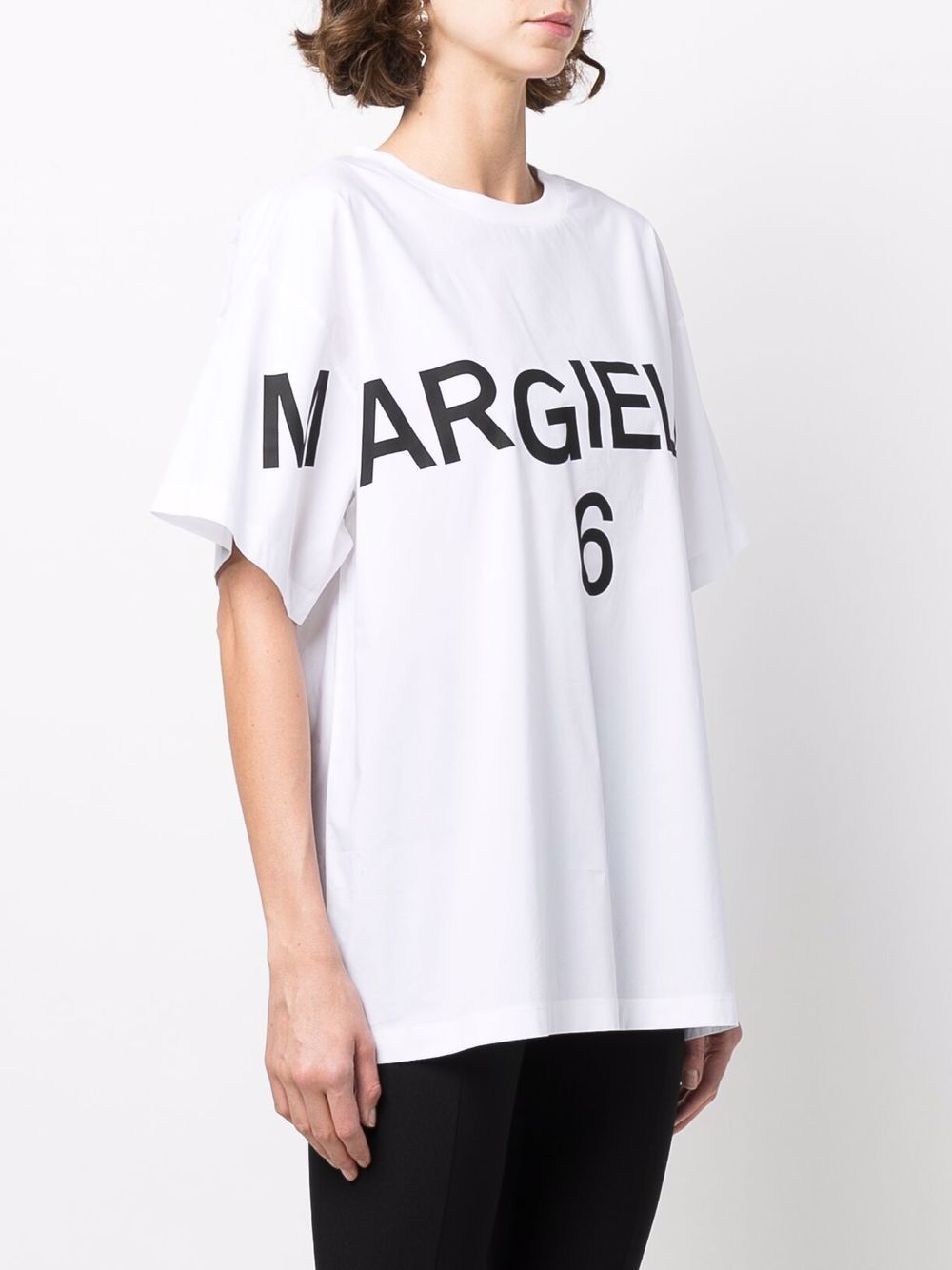 MM6 Maison Margiela logo-print short-sleeved T-shirt - Farfetch