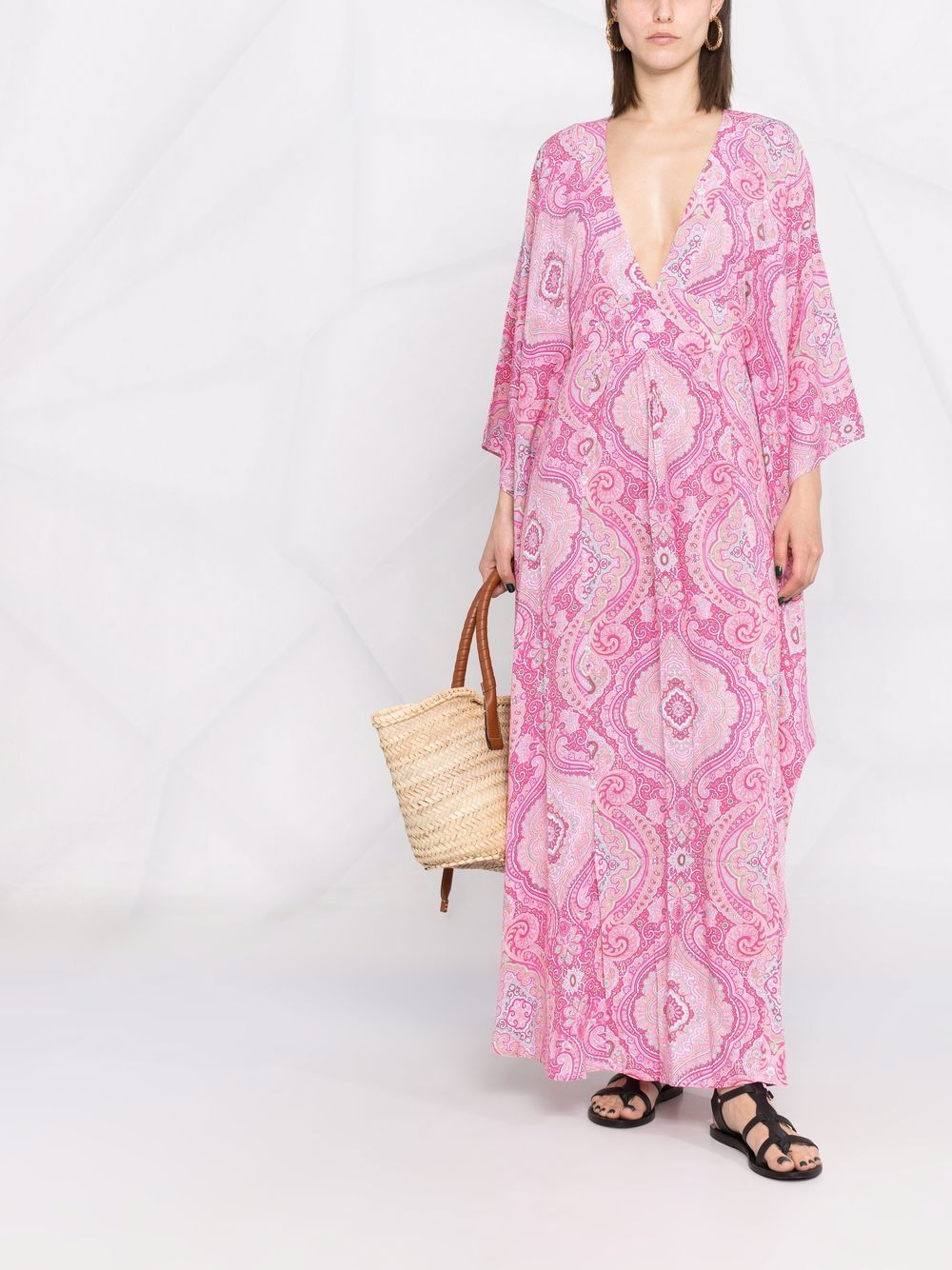 фото Melissa odabash gabriella paisley-print maxi dress