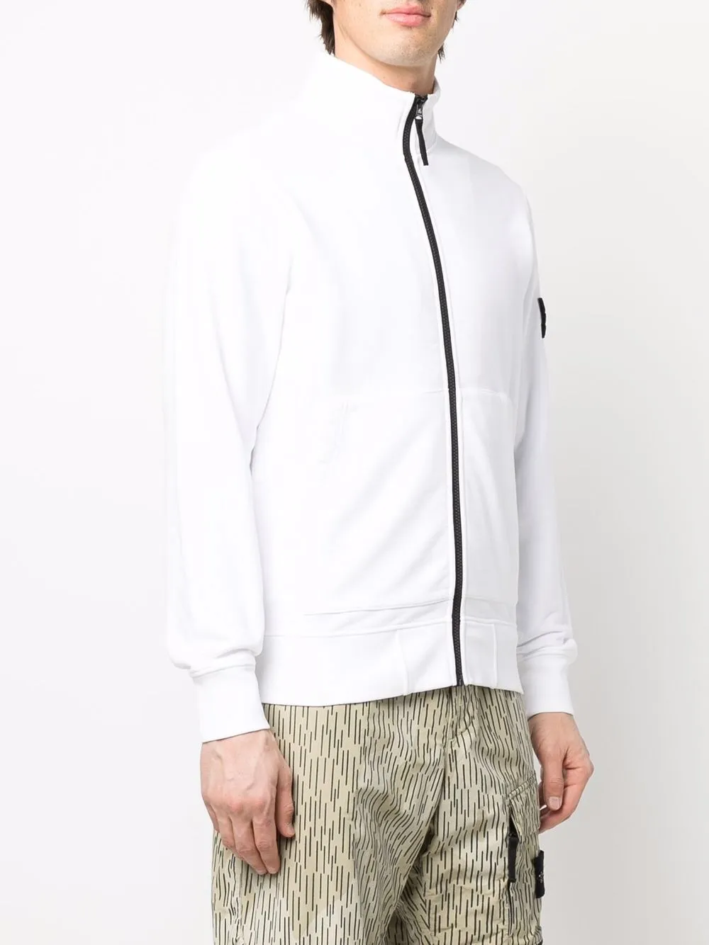 фото Stone island куртка на молнии с нашивкой-логотипом