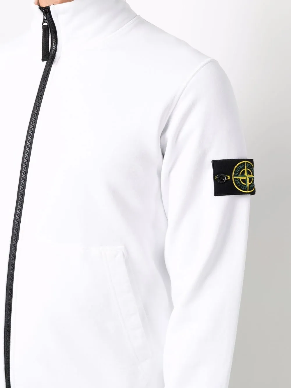 фото Stone island куртка на молнии с нашивкой-логотипом