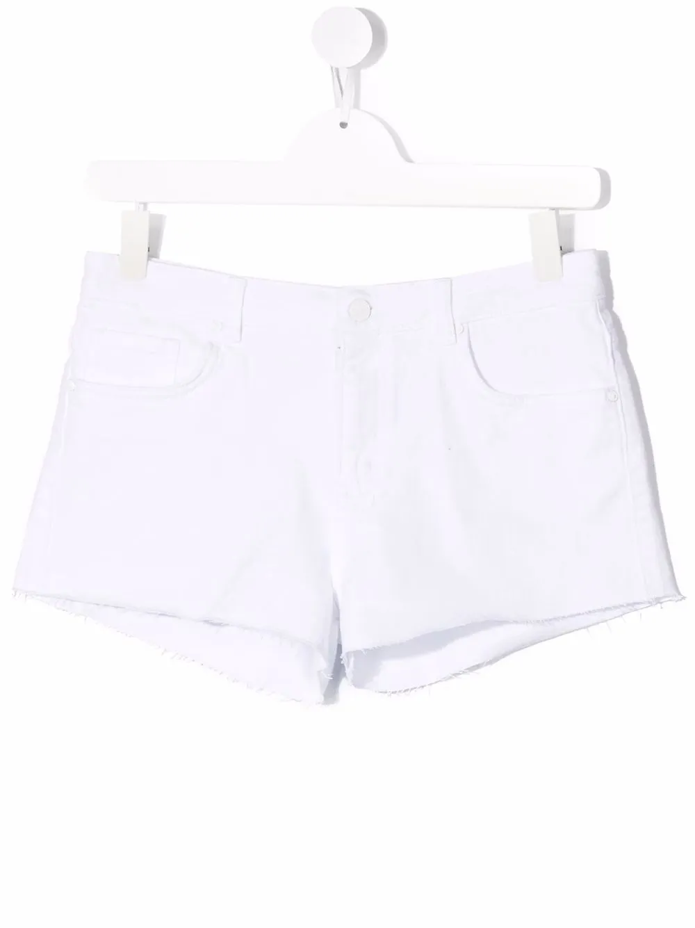 

Pinko Kids shorts de mezclilla - Blanco