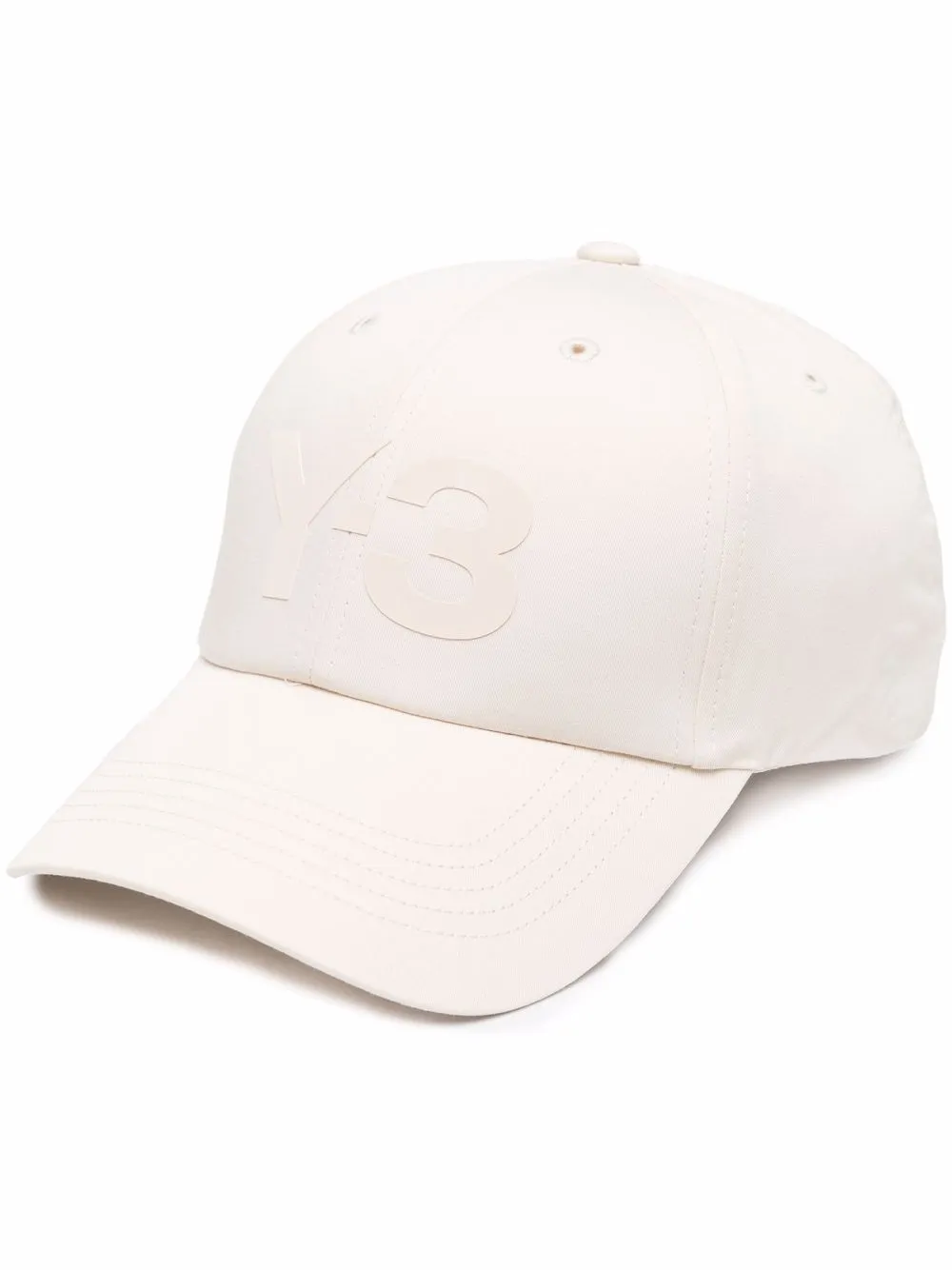 

Y-3 logo-print baseball cap - Neutrals