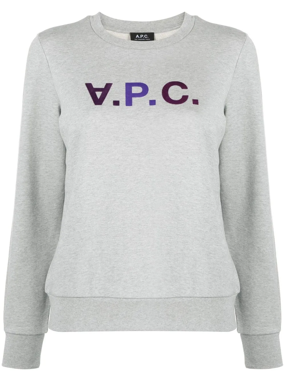 

A.P.C. sudadera con logo estampado - Gris