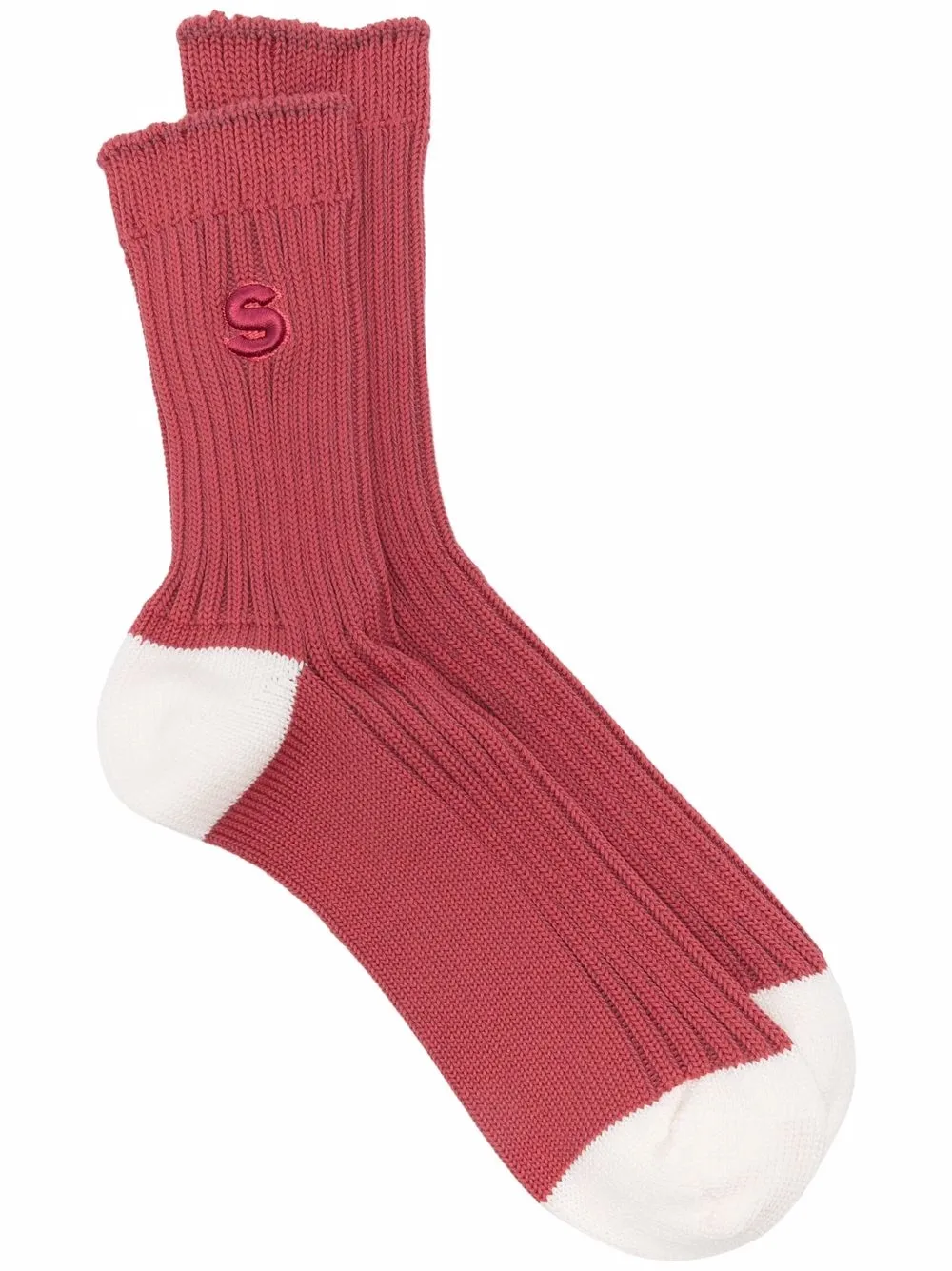 logo embroidered socks