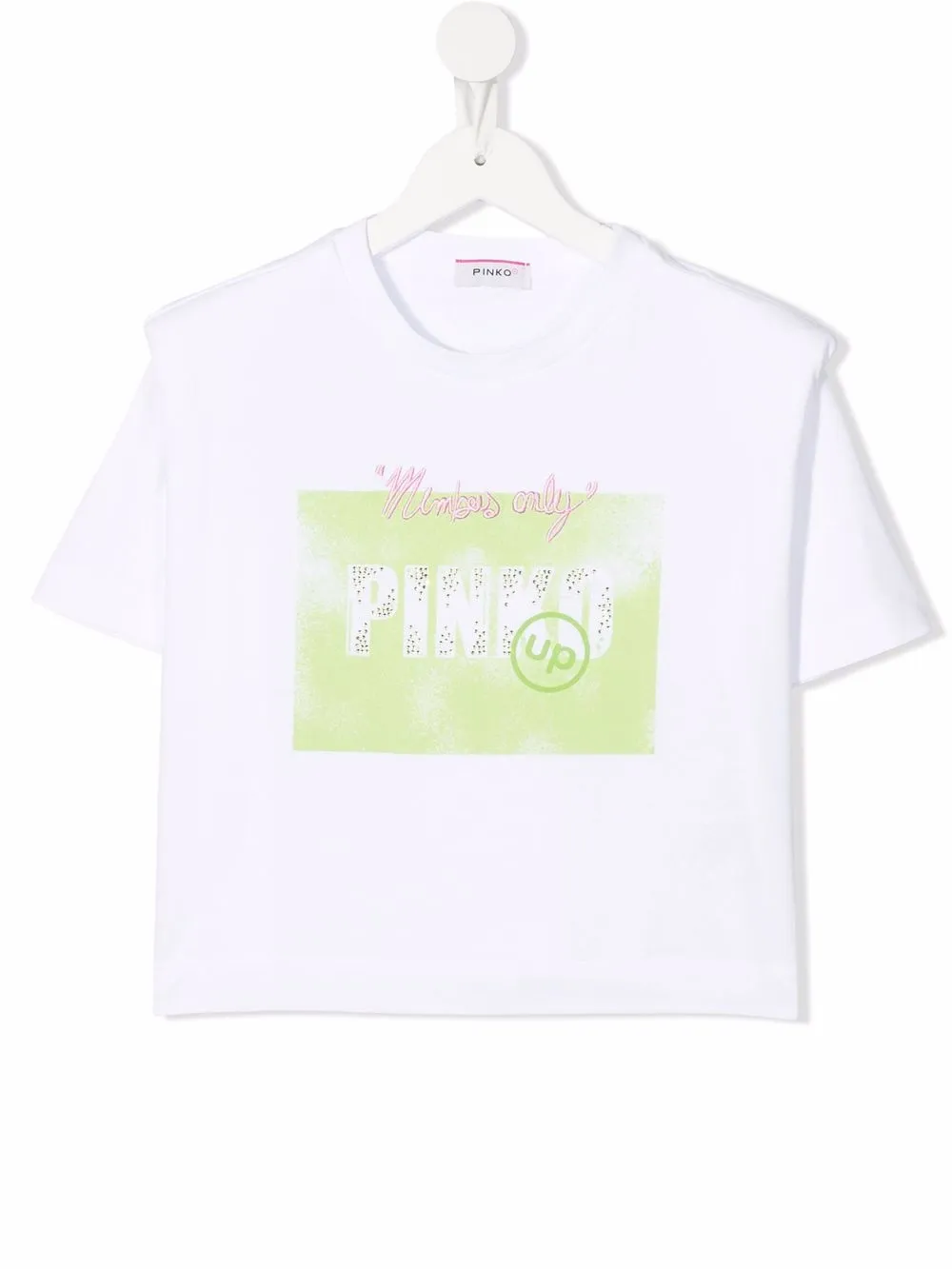 

Pinko Kids playera con estampado gráfico - Blanco