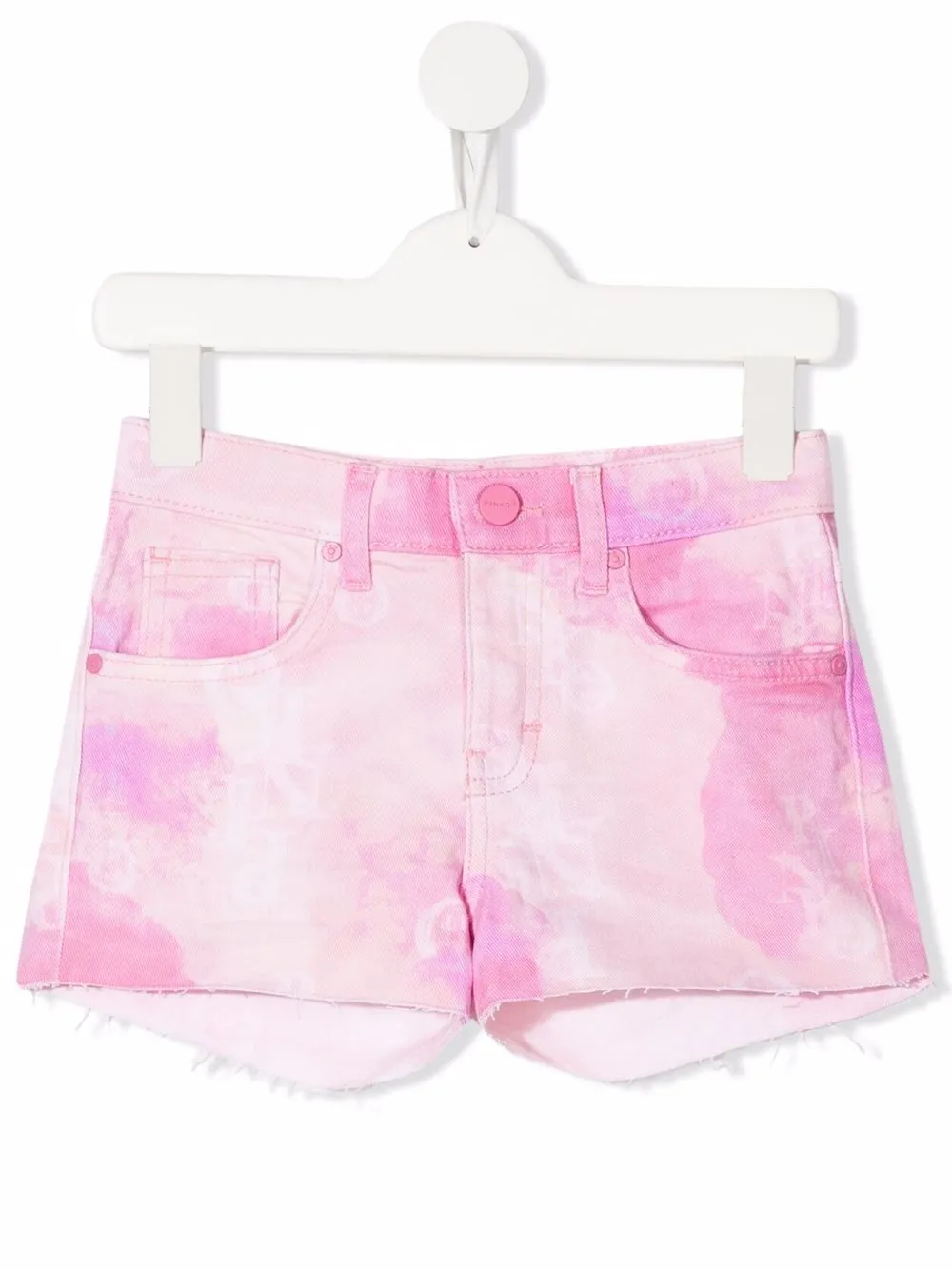 

Pinko Kids shorts con efecto tie-dye - Rosado