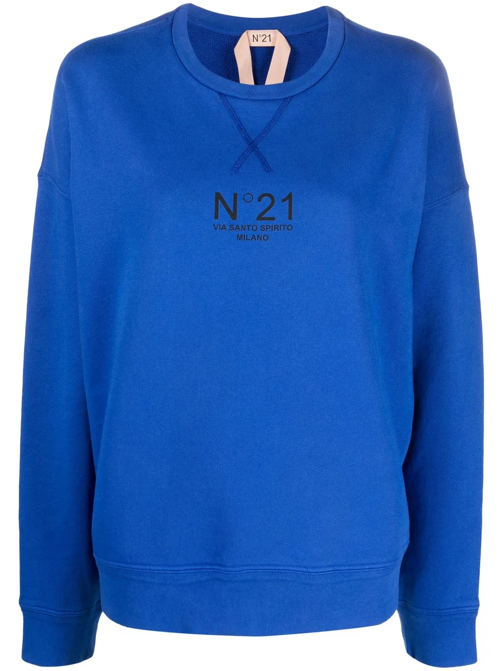 

Nº21 sudadera holgada con logo estampado - Azul