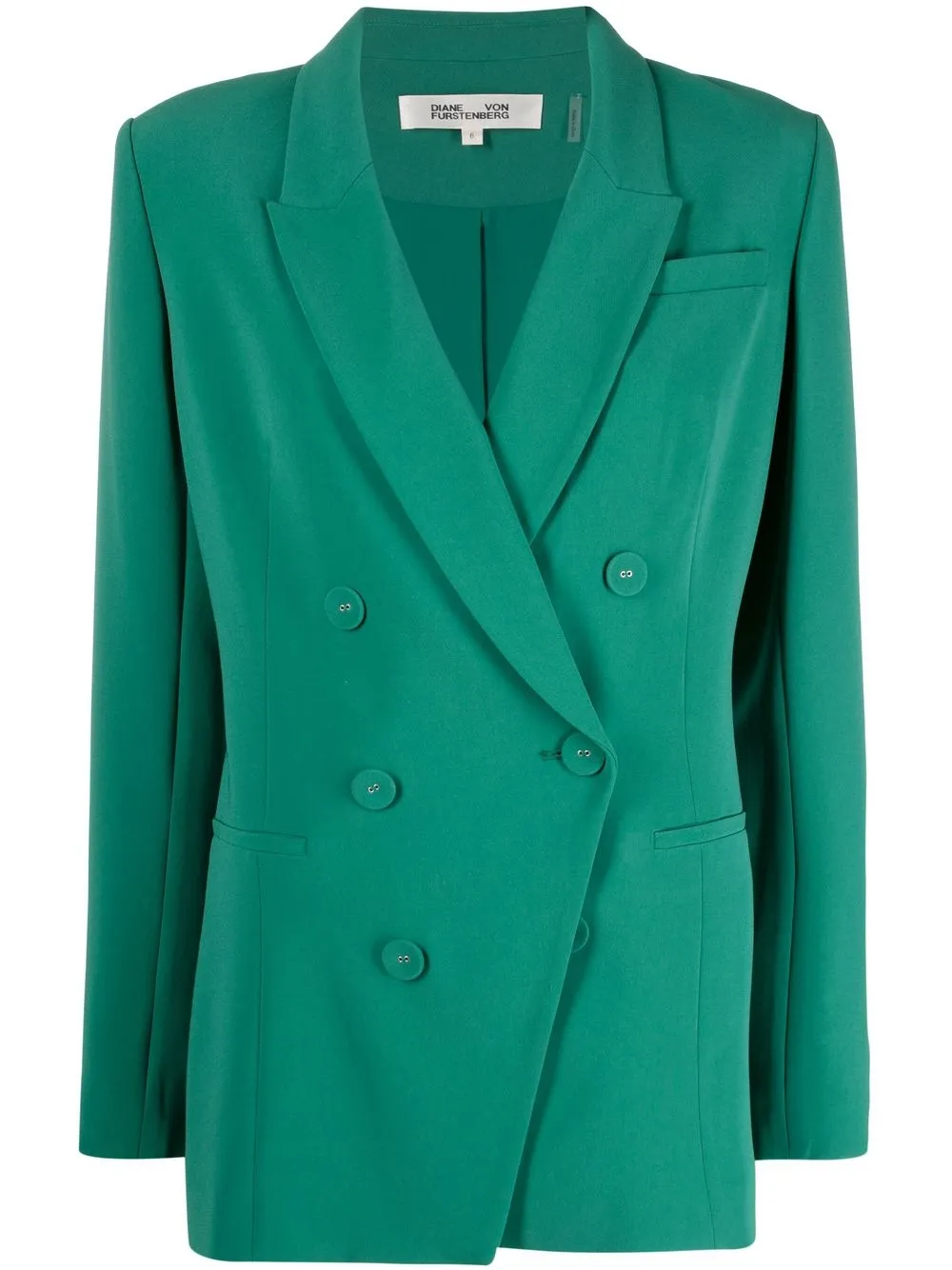 

DVF Diane von Furstenberg blazer de vestir con doble botonadura - Verde