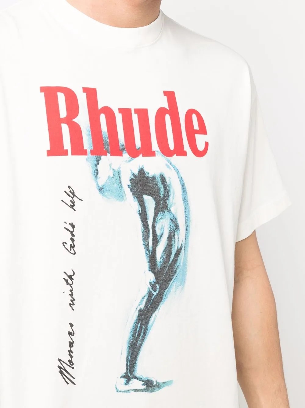 фото Rhude футболка god help me tee