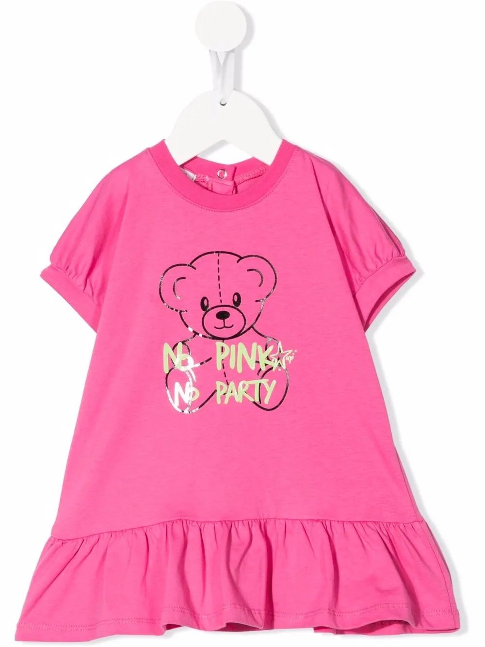 

Pinko Kids vestido con estampado gráfico - Rosado