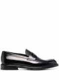 Doucal's horsebit-detail slip-on loafers - Black