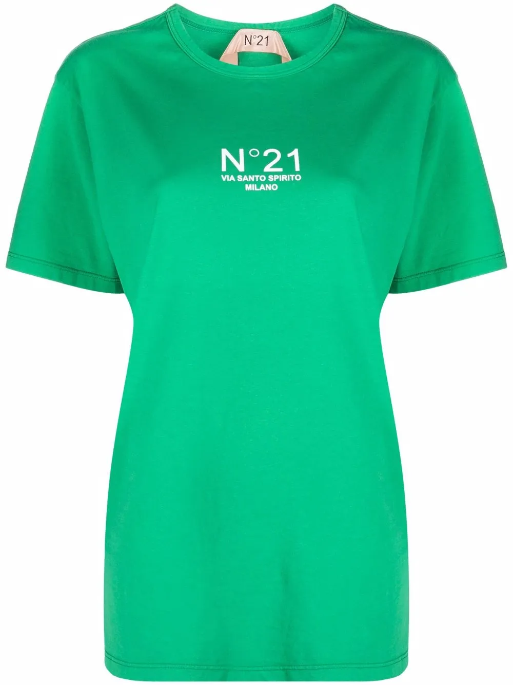 

Nº21 playera con logo estampado - Verde