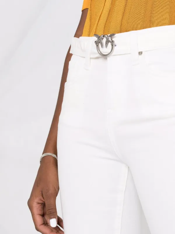 PINKO Belted Flared Trousers - Farfetch
