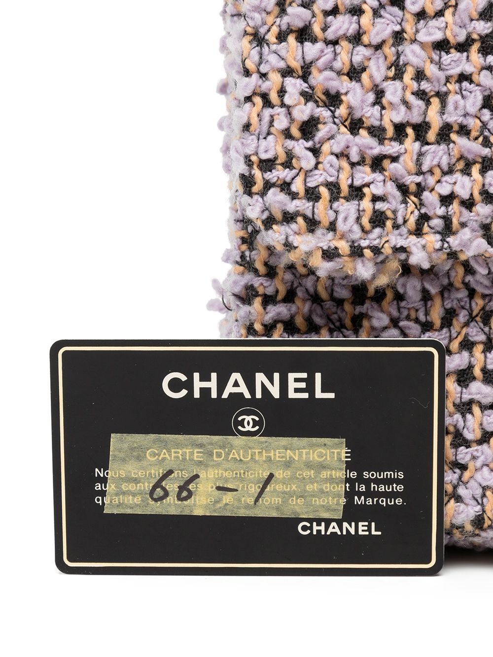 Affordable HOT SALE CHANEL 1995-1996 tweed two-in-one handbag set Women