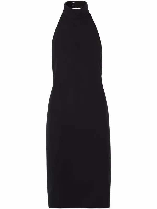 ワンピース BURBERRY BLACK SATIN DRESS Burberry Runway Red Monogram Print Silk Chiffon Pleated