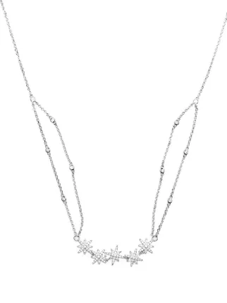 apm MONACO クリスタルネックレス APM Monaco クリスタル ネックレス | シルバートーン | FARFETCH JP