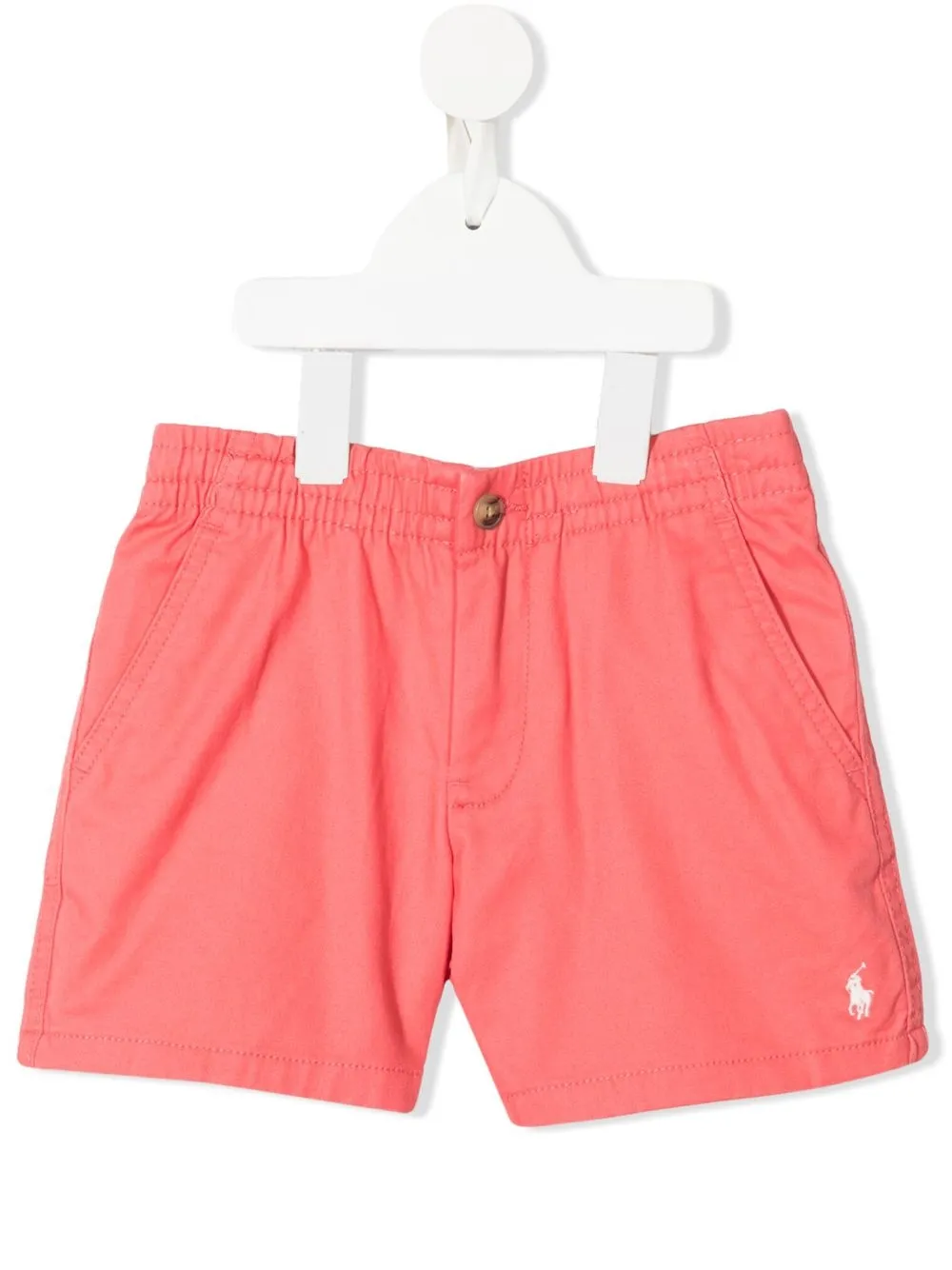 

Ralph Lauren Kids shorts con logo bordado - Rosado