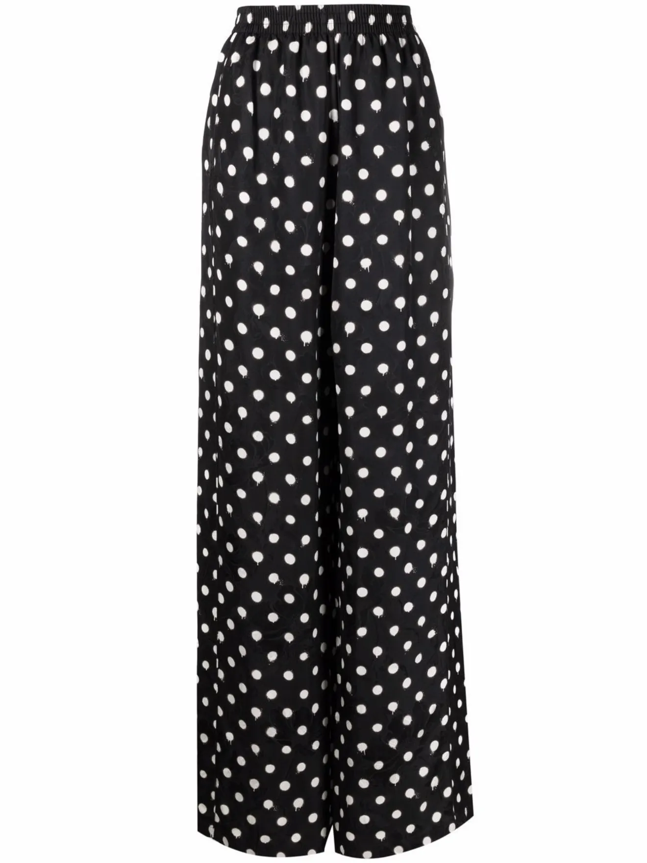 Balenciaga polka-dot wide-leg trousers 