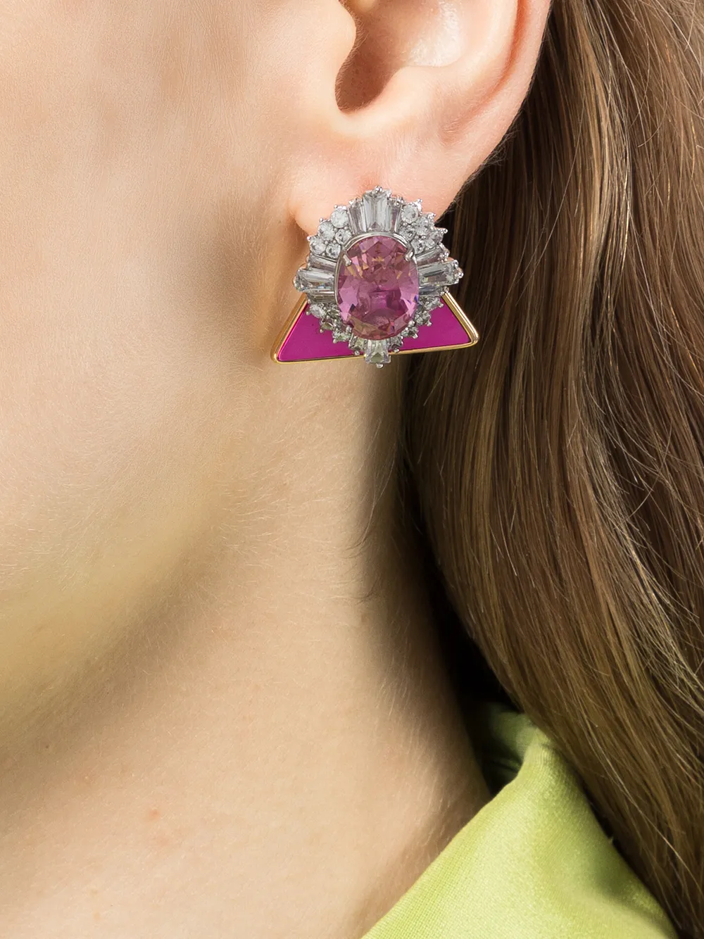 фото Venna interchangeable crystal earrings