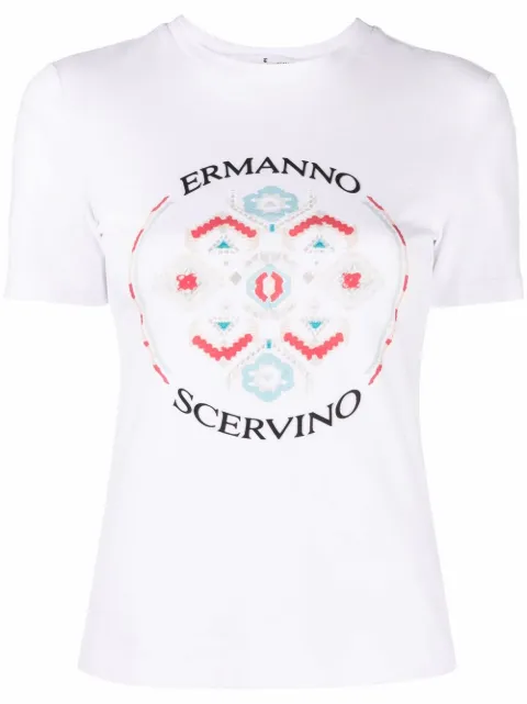 Scervino Street Black Cotton Women T-Shirt