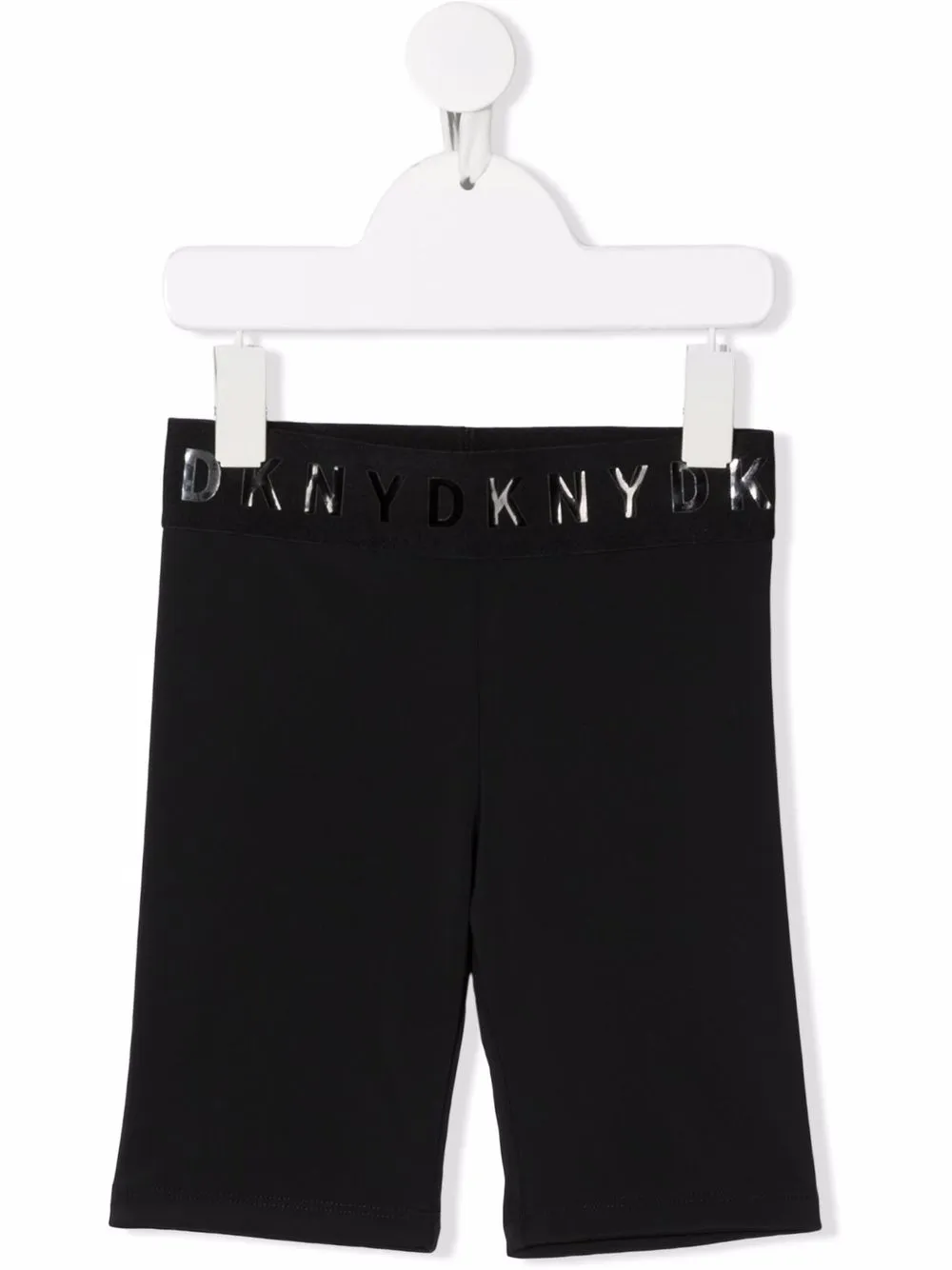 

Dkny Kids logo-waistband biker shorts - Black