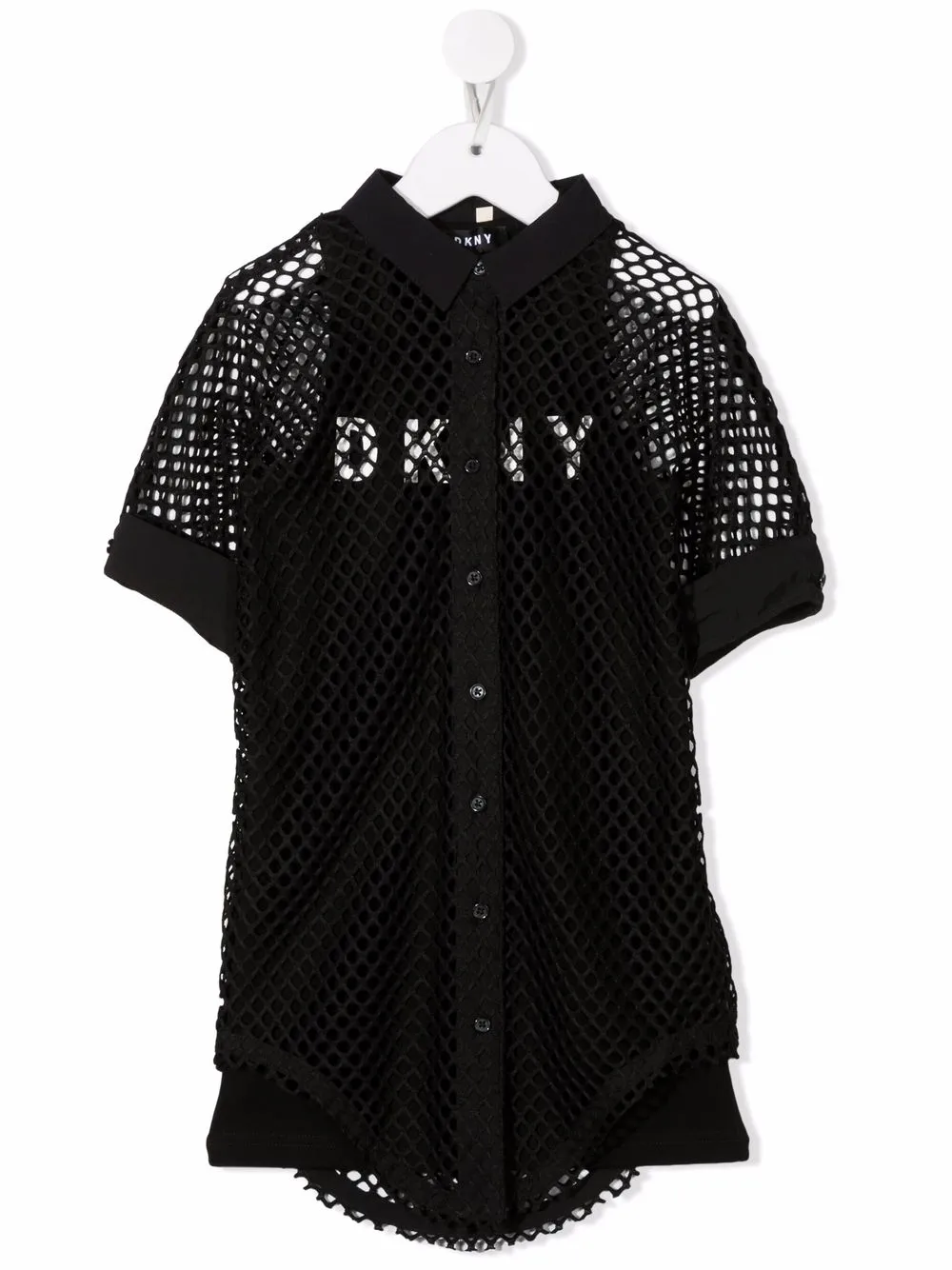 

Dkny Kids layered mesh shirt - Black