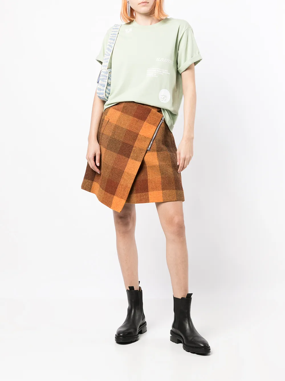 izzue T-shirt met patroon - Groen