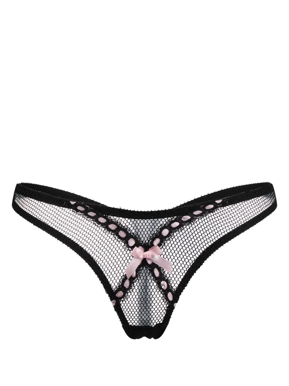 

Agent Provocateur tanga de malla Rozey - Negro