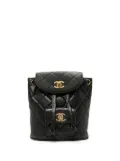 CHANEL Pre-Owned 1992 mini Duma diamond-quilted backpack - Black