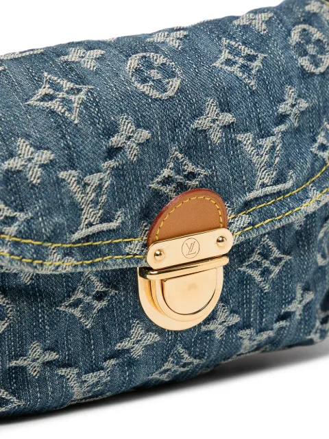 pre-owned Mini Pleaty Denim Bag - Farfetch