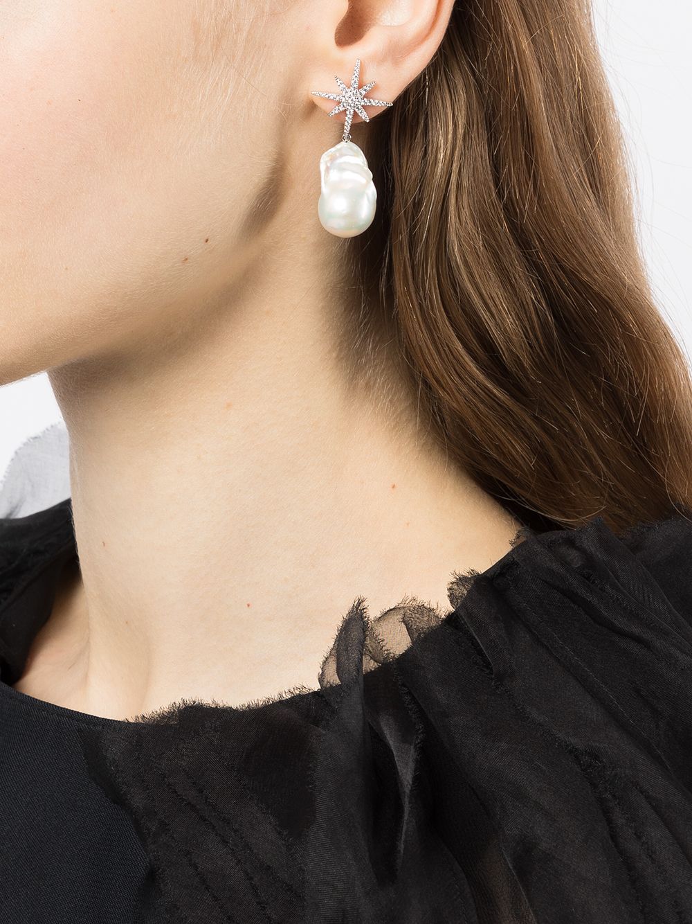 APM Monaco Météorites pearl-embellished Drop Earrings - Farfetch