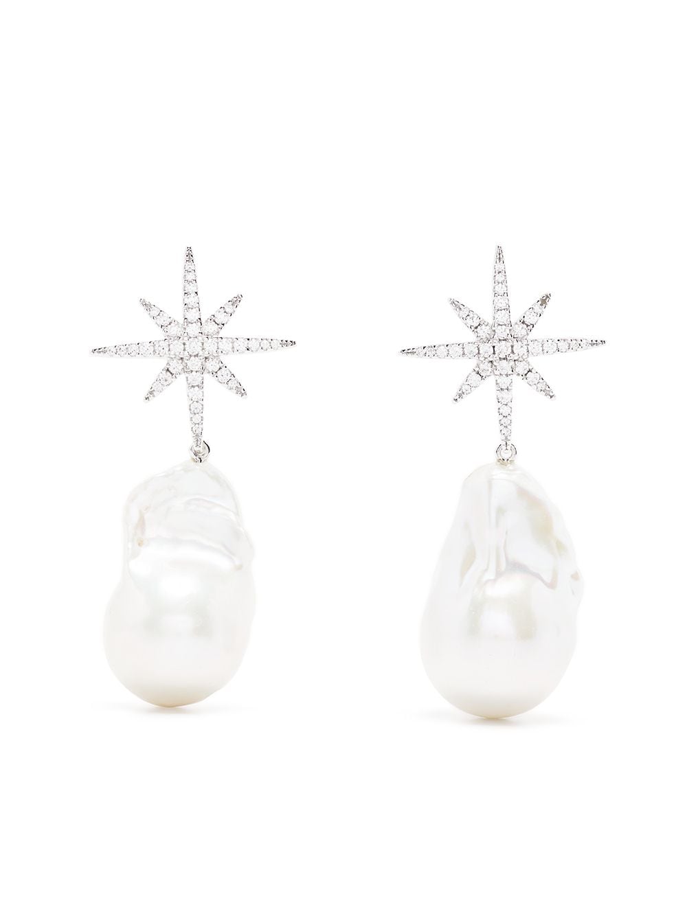 Image 1 of APM Monaco Météorites pearl-embellished drop earrings