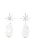 APM Monaco Météorites pearl-embellished drop earrings - Silver