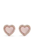 APM Monaco heart-charm stud earrings - Gold