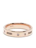 APM Monaco Morse Code band ring - Gold