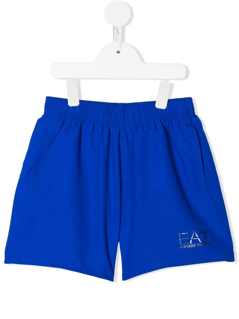 

Ea7 Emporio Armani shorts de playa con logo estampado - Azul