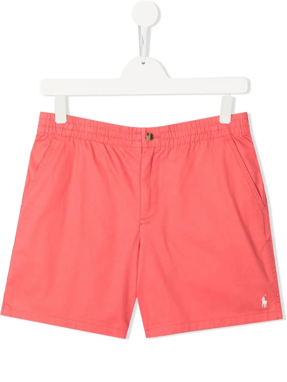 

Ralph Lauren Kids logo-embroidered chino shorts - Pink