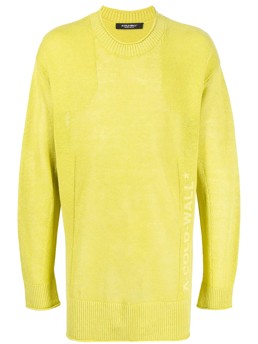 

A-COLD-WALL* transparency crewneck jumper - Yellow