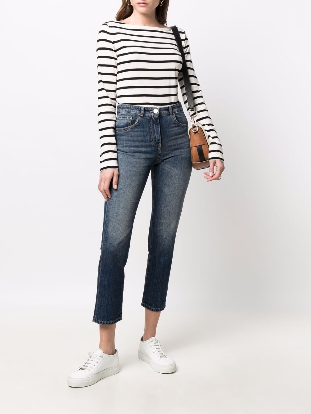 фото Seventy cropped skinny-fit jeans